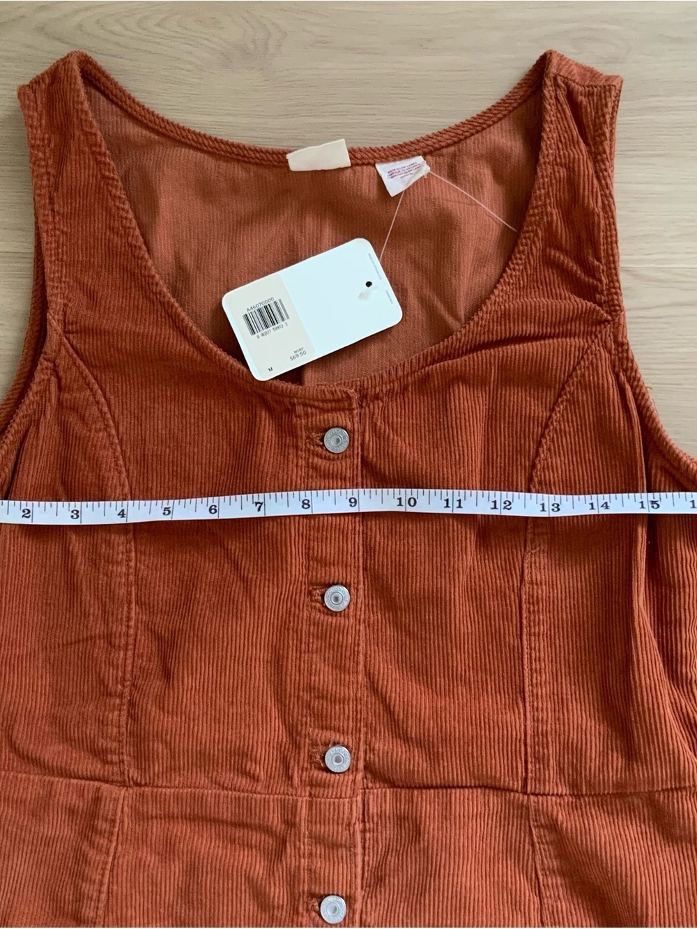 Levi's Tuli Corduroy Short Sleeve Mini Dress - Picture 9 of 10